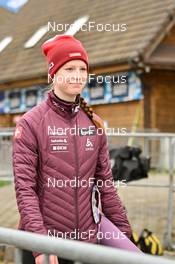 04.11.2022, Wisla, Poland (POL): Emely Torazza (SUI) - FIS world cup ski jumping women, training, Wisla (POL). www.nordicfocus.com. © Reichert/NordicFocus. Every downloaded picture is fee-liable.