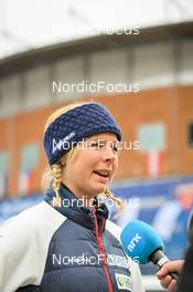 04.11.2022, Wisla, Poland (POL): Maren Lundby (NOR) - FIS world cup ski jumping women, training, Wisla (POL). www.nordicfocus.com. © Reichert/NordicFocus. Every downloaded picture is fee-liable.