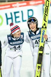 04.12.2022, Lillehammer, Norway (NOR): Anna Odine Stroem (NOR), Silje Opseth (NOR), (l-r)  - FIS world cup ski jumping women, individual HS140, Lillehammer (NOR). www.nordicfocus.com. © Modica/NordicFocus. Every downloaded picture is fee-liable.