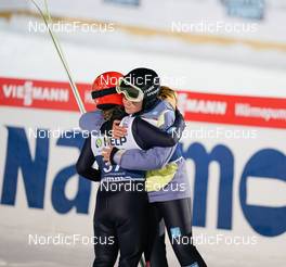 03.12.2022, Lillehammer, Norway (NOR): Katharina Althaus (GER), Agnes Reisch (GER), (l-r)  - FIS world cup ski jumping women, individual HS98, Lillehammer (NOR). www.nordicfocus.com. © Thibaut/NordicFocus. Every downloaded picture is fee-liable.