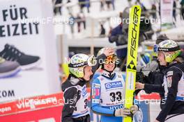 11.12.2022, Titisee-Neustadt, Germany (GER): Ema Klinec (SLO), Ursa Bogataj (SLO), Nika Kriznar (SLO), (l-r)  - FIS world cup ski jumping women, individual HS142, Titisee-Neustadt (GER). www.nordicfocus.com. © Thibaut/NordicFocus. Every downloaded picture is fee-liable.