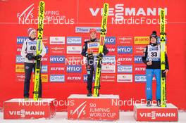 11.12.2022, Titisee-Neustadt, Germany (GER): Silje Opseth (NOR), Katharina Althaus (GER), Ursa Bogataj (SLO), (l-r) - FIS world cup ski jumping women, individual HS142, Titisee-Neustadt (GER). www.nordicfocus.com. © Thibaut/NordicFocus. Every downloaded picture is fee-liable.