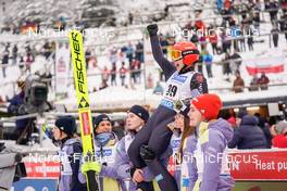 11.12.2022, Titisee-Neustadt, Germany (GER): Anna Rupprecht (GER), Luisa Goerlich (GER), Katharina Althaus (GER), Selina Freitag (GER), (l-r)  - FIS world cup ski jumping women, individual HS142, Titisee-Neustadt (GER). www.nordicfocus.com. © Thibaut/NordicFocus. Every downloaded picture is fee-liable.