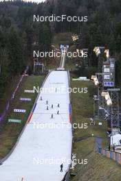 31.12.2022, Ljubno, Slovenia (SLO): Event Feature: Volunteers prepare the outrun - FIS world cup ski jumping women, individual HS94, Ljubno (SLO). www.nordicfocus.com. © Manzoni/NordicFocus. Every downloaded picture is fee-liable.