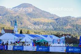 31.12.2022, Ljubno, Slovenia (SLO): Event Feature: Overview over Ljubno - FIS world cup ski jumping women, individual HS94, Ljubno (SLO). www.nordicfocus.com. © Manzoni/NordicFocus. Every downloaded picture is fee-liable.