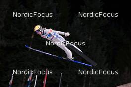 30.12.2022, Ljubno, Slovenia (SLO): Julia Kykkaenen (FIN) - FIS world cup ski jumping women, training, Ljubno (SLO). www.nordicfocus.com. © Manzoni/NordicFocus. Every downloaded picture is fee-liable.