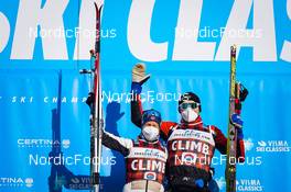 08 01 2022, Pustertal, Italy (ITA): ¯yre Slind Astrid (NOR), Oskar Kardin (SWE), (l-r)  - Visma Ski Classics 62km Pustertaler Ski Marathon - Pustertal (ITA). www.nordicfocus.com. © Thibaut/NordicFocus. Every downloaded picture is fee-liable.
