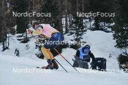 15.01.2022, Val Venosta, Italy (ITA): Herman Paus (NOR), Eddie Edstroem (SWE), (l-r)  - Visma Ski Classics 10km La Venosta Time Trial - Val Venosta (ITA). www.nordicfocus.com. © Podetti/NordicFocus. Every downloaded picture is fee-liable.