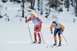 15.01.2022, Val Venosta, Italy (ITA): Evgeniy Belov (RUS), Haakon Holden (NOR), (l-r)  - Visma Ski Classics 10km La Venosta Time Trial - Val Venosta (ITA). www.nordicfocus.com. © Podetti/NordicFocus. Every downloaded picture is fee-liable.