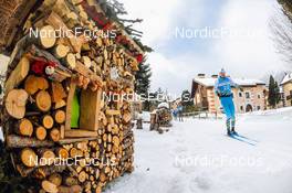 22.01.2022, Zuoz Switzerland (SUI): Bastien Poirrier (FRA), Jan Srail (CZE), (l-r) - Visma Ski Classics La Diagonela, Zuoz (SUI). www.nordicfocus.com. © Tumashov/NordicFocus. Every downloaded picture is fee-liable.