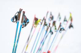 22.01.2022, Zuoz Switzerland (SUI): Event Feature: Detail of ski poles - Visma Ski Classics La Diagonela, Zuoz (SUI). www.nordicfocus.com. © Tumashov/NordicFocus. Every downloaded picture is fee-liable.