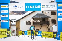 22.01.2022, Zuoz Switzerland (SUI): Florian Goebel (GER) - Visma Ski Classics La Diagonela, Zuoz (SUI). www.nordicfocus.com. © Tumashov/NordicFocus. Every downloaded picture is fee-liable.