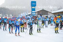 22.01.2022, Zuoz Switzerland (SUI): Event Feature: Start of mens race- Visma Ski Classics La Diagonela, Zuoz (SUI). www.nordicfocus.com. © Tumashov/NordicFocus. Every downloaded picture is fee-liable.