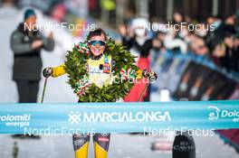 30.01.2022, Val di Fiemme, Italy (ITA): Ida Dahl (SWE) - Visma Ski Classics Marcialonga, Val di Fiemme (ITA). www.nordicfocus.com. © Modica/NordicFocus. Every downloaded picture is fee-liable.