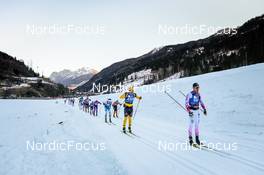 30.01.2022, Val di Fiemme, Italy (ITA): Gustaf Berglund (SWE), Christoffer Lindvall (FIN), (l-r)  - Visma Ski Classics Marcialonga, Val di Fiemme (ITA). www.nordicfocus.com. © Modica/NordicFocus. Every downloaded picture is fee-liable.