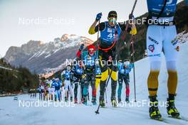 30.01.2022, Val di Fiemme, Italy (ITA): Matis Leray (FRA), Torgeir Sulen Hovland (NOR), (l-r)  - Visma Ski Classics Marcialonga, Val di Fiemme (ITA). www.nordicfocus.com. © Modica/NordicFocus. Every downloaded picture is fee-liable.
