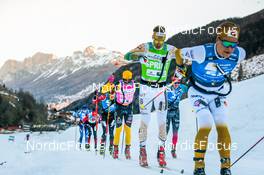 30.01.2022, Val di Fiemme, Italy (ITA): Herman Paus (NOR), Stian Berg (NOR), (l-r)  - Visma Ski Classics Marcialonga, Val di Fiemme (ITA). www.nordicfocus.com. © Modica/NordicFocus. Every downloaded picture is fee-liable.