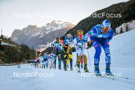 30.01.2022, Val di Fiemme, Italy (ITA): Torgeir Sulen Hovland (NOR), Morten Eide Pedersen (NOR), (l-r)  - Visma Ski Classics Marcialonga, Val di Fiemme (ITA). www.nordicfocus.com. © Modica/NordicFocus. Every downloaded picture is fee-liable.