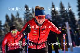 12.02.2022, Bedrichov, Czech Republic (CZE): Maja Eriksson (SWE), testing, training - Visma Ski Classics Jizerska50 - Bedrichov (CZE). www.nordicfocus.com. © Reichert/NordicFocus. Every downloaded picture is fee-liable.