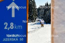 12.02.2022, Bedrichov, Czech Republic (CZE): Katerina Smutna (CZE), testing, training - Visma Ski Classics Jizerska50 - Bedrichov (CZE). www.nordicfocus.com. © Reichert/NordicFocus. Every downloaded picture is fee-liable.