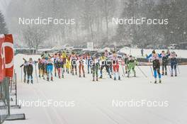 20.02.2022, Otepaeae, Estonia (EST): Feature: Start of womens race - Visma Ski Classics Tartumarathon - Otepaeae (EST). www.nordicfocus.com. © Tumashov/NordicFocus. Every downloaded picture is fee-liable.