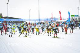 20.02.2022, Otepaeae, Estonia (EST): Feature: Start of mens race - Visma Ski Classics Tartumarathon - Otepaeae (EST). www.nordicfocus.com. © Tumashov/NordicFocus. Every downloaded picture is fee-liable.