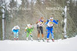 20.02.2022, Otepaeae, Estonia (EST): Karolina Grohova (CZE), Marie Renee Sorum Gangso (NOR), Dina Nekrasova (RUS), (l-r)  - Visma Ski Classics Tartumarathon - Otepaeae (EST). www.nordicfocus.com. © Tumashov/NordicFocus. Every downloaded picture is fee-liable.