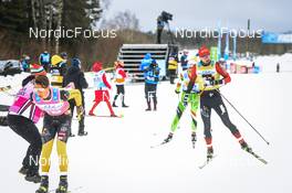 20.02.2022, Otepaeae, Estonia (EST): Max Novak (SWE), Andreas Nygaard (NOR), (l-r)  - Visma Ski Classics Tartumarathon - Otepaeae (EST). www.nordicfocus.com. © Tumashov/NordicFocus. Every downloaded picture is fee-liable.