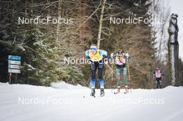 20.02.2022, Otepaeae, Estonia (EST): Merilin Jurisaar (EST), Hilda Lof (SWE), (l-r)  - Visma Ski Classics Tartumarathon - Otepaeae (EST). www.nordicfocus.com. © Tumashov/NordicFocus. Every downloaded picture is fee-liable.