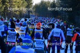 06.03.2022, Mora, Sweden (SWE): feature: little uphill section after the start - Visma Ski Classics Vasaloppet, Mora (SWE). www.nordicfocus.com. © Reichert/NordicFocus. Every downloaded picture is fee-liable.
