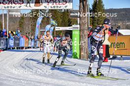 06.03.2022, Mora, Sweden (SWE): Emil Persson (SWE), Tord Asle Gjerdalen (NOR), Axel Jutterstroem (SWE), (l-r) - Visma Ski Classics Vasaloppet, Mora (SWE). www.nordicfocus.com. © Reichert/NordicFocus. Every downloaded picture is fee-liable.