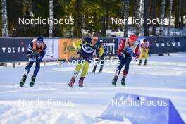 06.03.2022, Mora, Sweden (SWE): Emil Persson (SWE), Herman Paus (NOR), Andreas Nygaard (NOR), (l-r) - Visma Ski Classics Vasaloppet, Mora (SWE). www.nordicfocus.com. © Reichert/NordicFocus. Every downloaded picture is fee-liable.