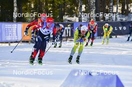06.03.2022, Mora, Sweden (SWE): Johan Hoel (NOR), Mikael Gunnulfsen (NOR), (l-r) - Visma Ski Classics Vasaloppet, Mora (SWE). www.nordicfocus.com. © Reichert/NordicFocus. Every downloaded picture is fee-liable.