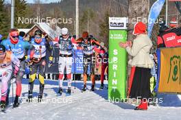 06.03.2022, Mora, Sweden (SWE): Gabriel Hoejlind (SWE), Sondre Grønvold (NOR), Vinjar Skogsholm (NOR), (l-r) - Visma Ski Classics Vasaloppet, Mora (SWE). www.nordicfocus.com. © Reichert/NordicFocus. Every downloaded picture is fee-liable.