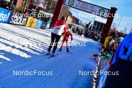 05.03.2022, Mora, Sweden (SWE): feature: finish, young girl - Visma Ski Classics Vasaloppet, Mora (SWE). www.nordicfocus.com. © Reichert/NordicFocus. Every downloaded picture is fee-liable.