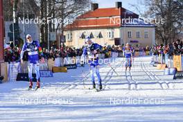 06.03.2022, Mora, Sweden (SWE): Klas Nilsson (SWE), Stian Hoelgaard (NOR), (l-r) - Visma Ski Classics Vasaloppet, Mora (SWE). www.nordicfocus.com. © Reichert/NordicFocus. Every downloaded picture is fee-liable.