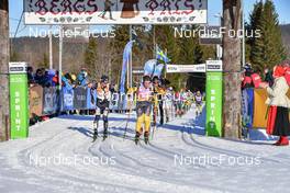 06.03.2022, Mora, Sweden (SWE): Max Novak (SWE), Emil Persson (SWE), (l-r) - Visma Ski Classics Vasaloppet, Mora (SWE). www.nordicfocus.com. © Reichert/NordicFocus. Every downloaded picture is fee-liable.