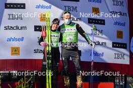 06.03.2022, Mora, Sweden (SWE): Britta Johansson Norgren (SWE), Stian Berg (NOR), (l-r) - Visma Ski Classics Vasaloppet, Mora (SWE). www.nordicfocus.com. © Reichert/NordicFocus. Every downloaded picture is fee-liable.