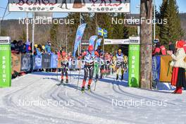 06.03.2022, Mora, Sweden (SWE): Johan Hoel (NOR), Kasper Stadaas (NOR), (l-r) - Visma Ski Classics Vasaloppet, Mora (SWE). www.nordicfocus.com. © Reichert/NordicFocus. Every downloaded picture is fee-liable.