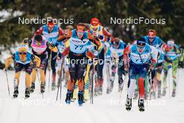 19.03.2022, Lillehammer, Norway (NOR): Andrew Musgrave (GBR), Martin Loewstroem Nyenget (NOR), (l-r)  - Visma Ski Classics Birkebeinerrennet, Lillehammer (NOR). www.nordicfocus.com. © Osth/NordicFocus. Every downloaded picture is fee-liable.