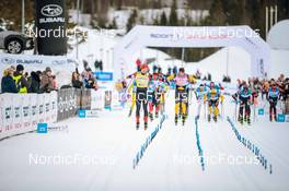 19.03.2022, Lillehammer, Norway (NOR): Andreas Nygaard (NOR), Max Novak (SWE), (l-r)  - Visma Ski Classics Birkebeinerrennet, Lillehammer (NOR). www.nordicfocus.com. © Modica/NordicFocus. Every downloaded picture is fee-liable.