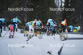 19.03.2022, Lillehammer, Norway (NOR): Amund Riege (NOR), Andrew Musgrave (GBR), (l-r)  - Visma Ski Classics Birkebeinerrennet, Lillehammer (NOR). www.nordicfocus.com. © Osth/NordicFocus. Every downloaded picture is fee-liable.