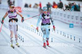19.03.2022, Lillehammer, Norway (NOR): Kari Oevsthus (NOR), Frida Erkers (SWE), (l-r)  - Visma Ski Classics Birkebeinerrennet, Lillehammer (NOR). www.nordicfocus.com. © Modica/NordicFocus. Every downloaded picture is fee-liable.