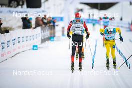 19.03.2022, Lillehammer, Norway (NOR): Anders Aukland (NOR), Torleif Syrstad (NOR), (l-r)  - Visma Ski Classics Birkebeinerrennet, Lillehammer (NOR). www.nordicfocus.com. © Modica/NordicFocus. Every downloaded picture is fee-liable.