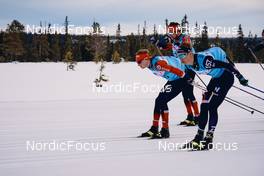 19.03.2022, Lillehammer, Norway (NOR): Kasper Stadaas (NOR), Emil Persson (SWE), (l-r)  - Visma Ski Classics Birkebeinerrennet, Lillehammer (NOR). www.nordicfocus.com. © Osth/NordicFocus. Every downloaded picture is fee-liable.
