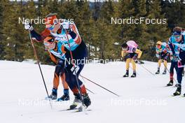 19.03.2022, Lillehammer, Norway (NOR): Andrew Musgrave (GBR), Karstein Johaug (NOR), (l-r)  - Visma Ski Classics Birkebeinerrennet, Lillehammer (NOR). www.nordicfocus.com. © Osth/NordicFocus. Every downloaded picture is fee-liable.