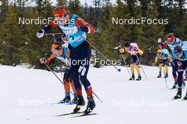 19.03.2022, Lillehammer, Norway (NOR): Andrew Musgrave (GBR), Karstein Johaug (NOR), (l-r)  - Visma Ski Classics Birkebeinerrennet, Lillehammer (NOR). www.nordicfocus.com. © Osth/NordicFocus. Every downloaded picture is fee-liable.