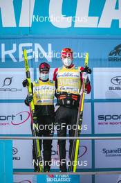 19.03.2022, Lillehammer, Norway (NOR): Britta Johansson Norgren (SWE), Andreas Nygaard (NOR), (l-r)  - Visma Ski Classics Birkebeinerrennet, Lillehammer (NOR). www.nordicfocus.com. © Modica/NordicFocus. Every downloaded picture is fee-liable.