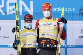 19.03.2022, Lillehammer, Norway (NOR): Britta Johansson Norgren (SWE), Andreas Nygaard (NOR), (l-r)  - Visma Ski Classics Birkebeinerrennet, Lillehammer (NOR). www.nordicfocus.com. © Osth/NordicFocus. Every downloaded picture is fee-liable.