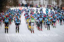 19.03.2022, Lillehammer, Norway (NOR): Torgeir Sulen Hovland (NOR), Emil Persson (SWE), Andreas Nygaard (NOR), Runar Skaug Mathisen (NOR), (l-r)  - Visma Ski Classics Birkebeinerrennet, Lillehammer (NOR). www.nordicfocus.com. © Modica/NordicFocus. Every downloaded picture is fee-liable.